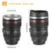 Camera Lens Coffee Mug Cup 13.6oz Food-Grade Stainless Steel Travel Photography Insulated Mug for All Ages